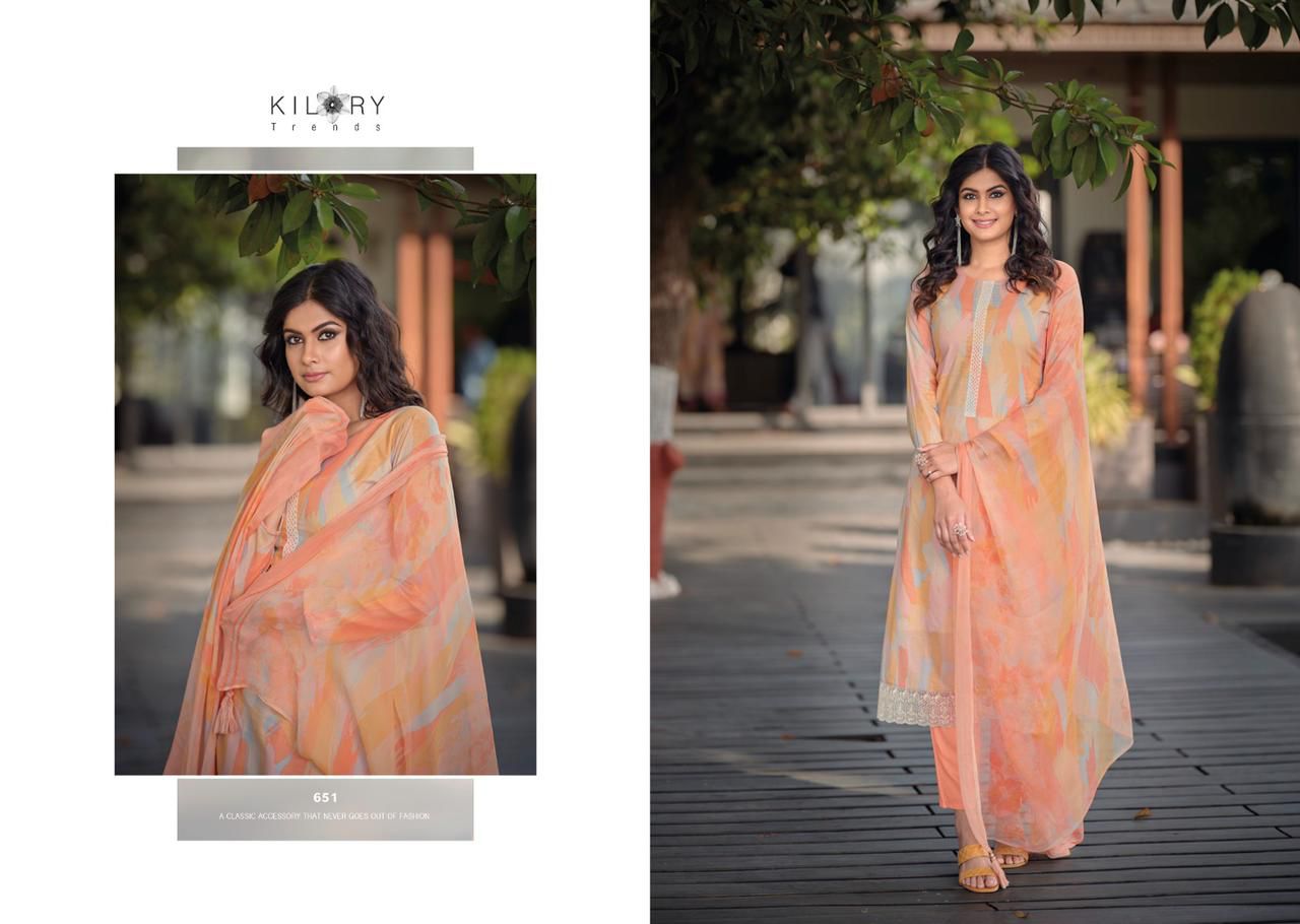 Sharon By Kilory 651-658 Cotton Salwar Suits Catalog